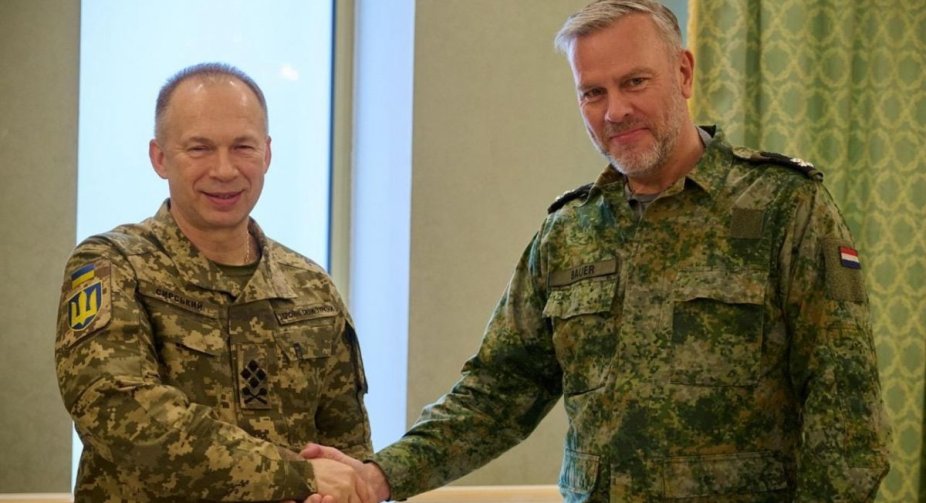 Syrskyi discusses the main needs of the AFU with the Chairman of the NATO Military Committee