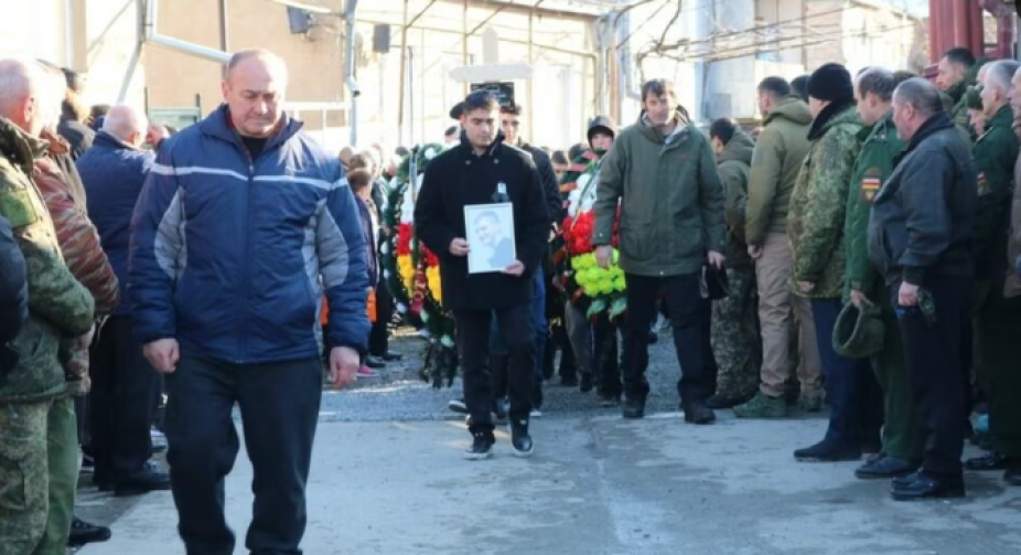 У Цхінвалі попрощалися з бійцем, який загинув на війні в Україні