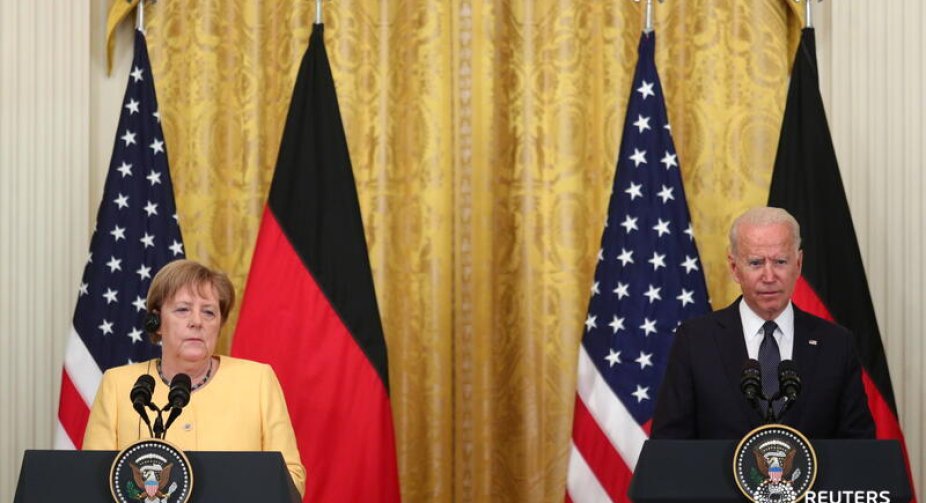 Biden, Merkel stress friendship while agreeing to disagree on pipeline