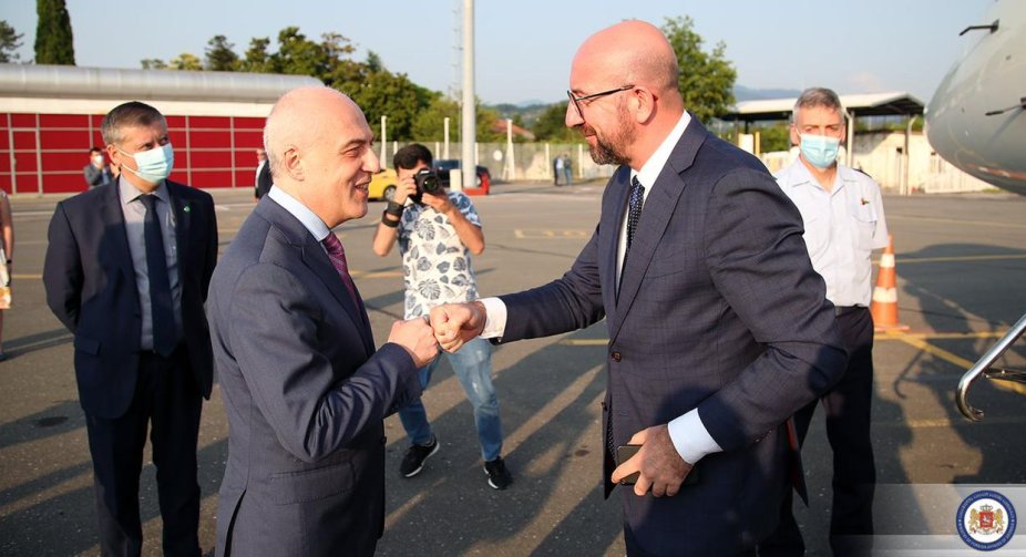 Charles Michel Arrives in Georgia