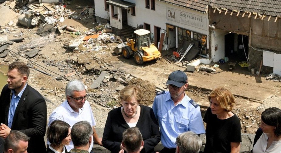 Angela Merkel is shocked by 'surreal' devastation