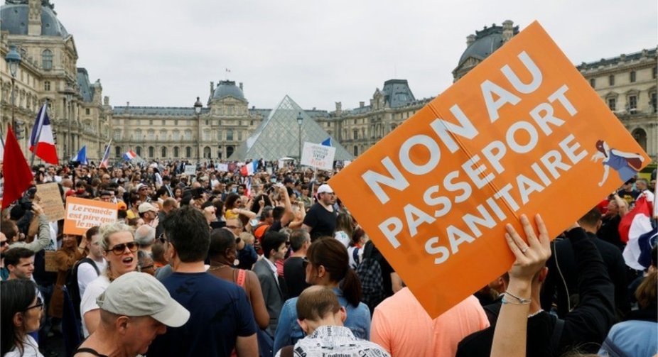 France rolls out health pass as Covid-19 cases soar