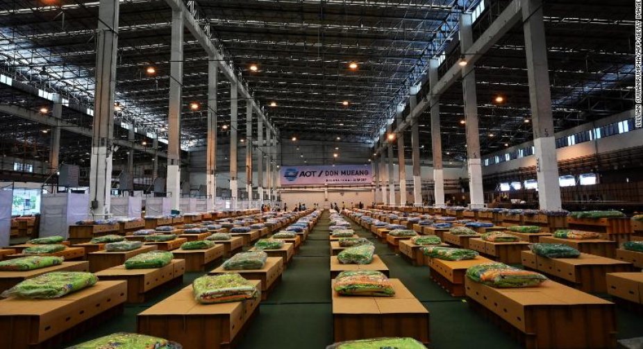 Thailand builds Covid-19 hospital in Bangkok airport amid surge in cases