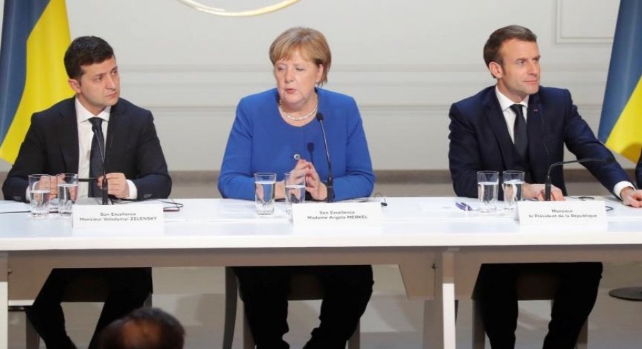 Merkel to join Macron and Zelensky via video link - media