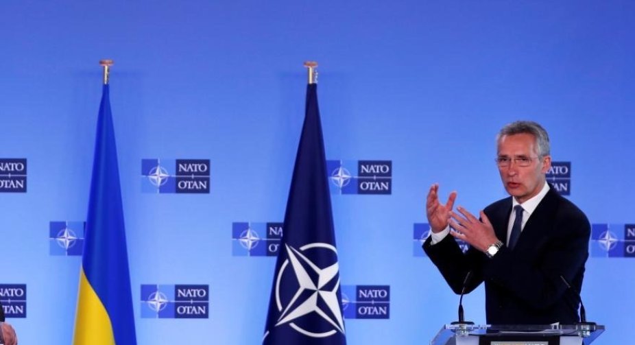 NATO Secretary General urged Russia to stop building up troops near Ukraine's borders