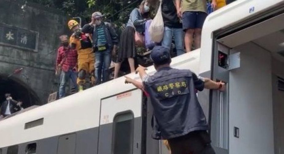 Dozens killed as train crashes and derails in tunnel In Taiwan