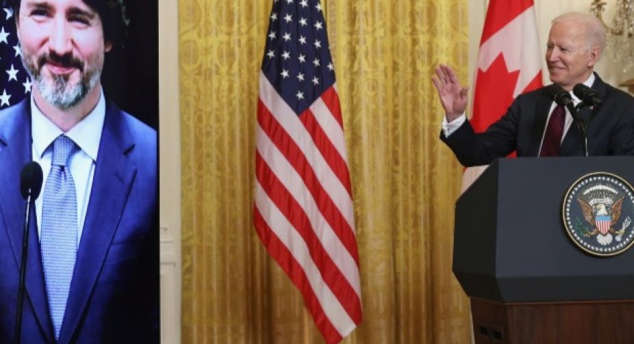 Biden, Trudeau pledge to counter China, climate change, in warm first 'meeting'