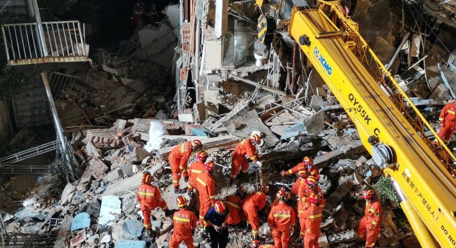 Hotel collapse in China's Suzhou kills 17, injures five