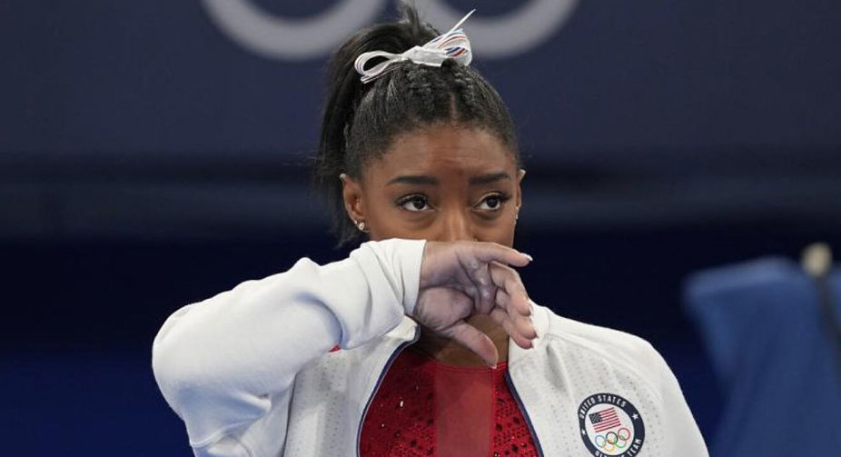 American gymnast praised for 'prioritising mental wellness'