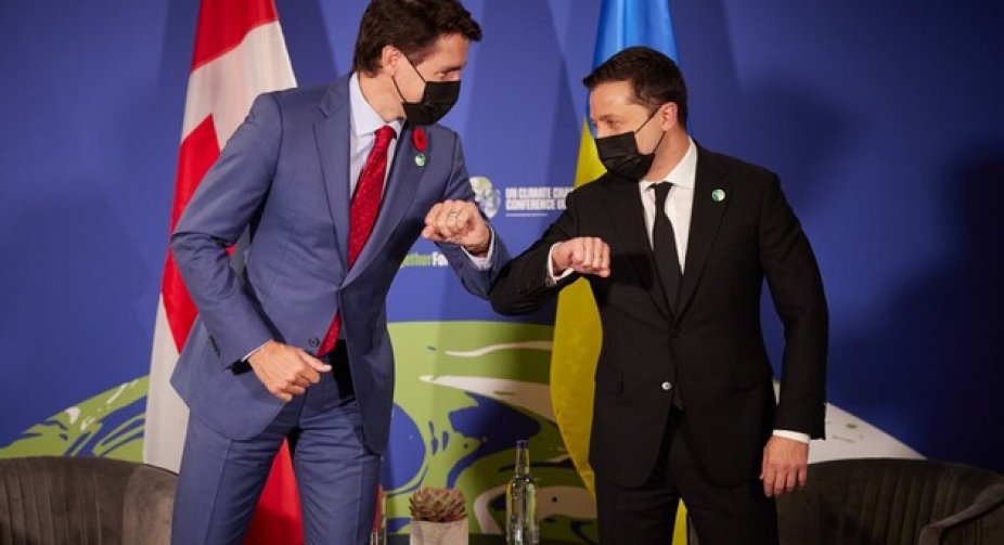 Volodymyr Zelensky had a telephone conversation with Justin Trudeau