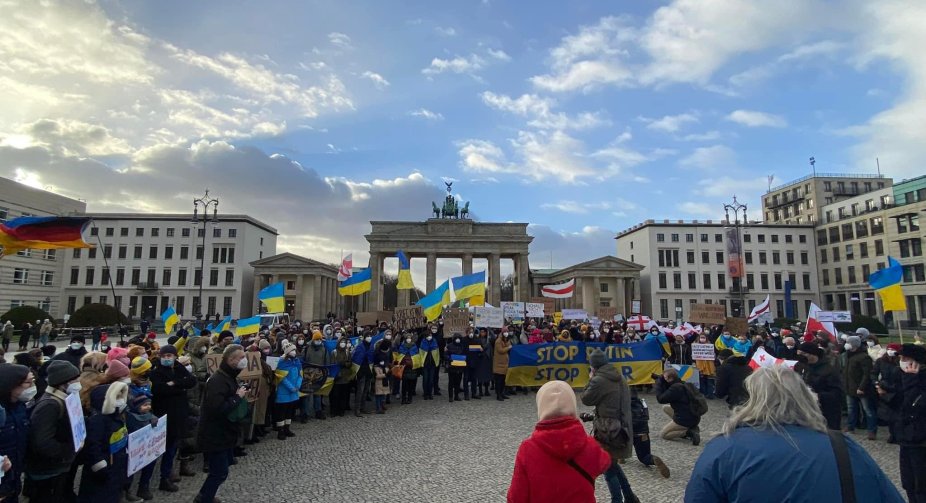 У Берліні відбулася акція протесту проти війни в Україні