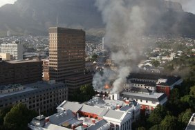 Cape Town - Massive fire in the South African Parliament building