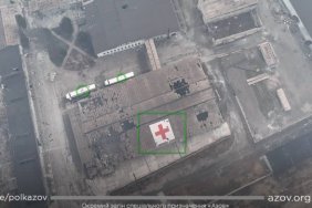 In Mariupol, occupants shelled a building with a Red Cross marking