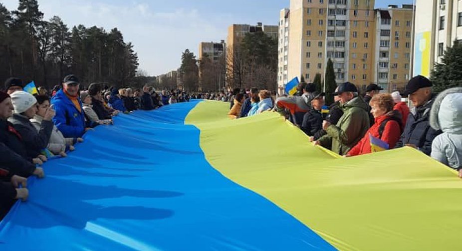 Residents of Slavutich held a pro-Ukraine rally, shooting started
