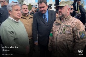 UN Secretary General visits Borodyanka