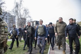 Стефанчук спільно з головами парламентів Чехії та Польщі відвідали Ірпінь та Бучу