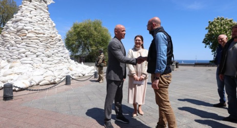 Chairman of the European Council Charles Michel arrived in Odesa