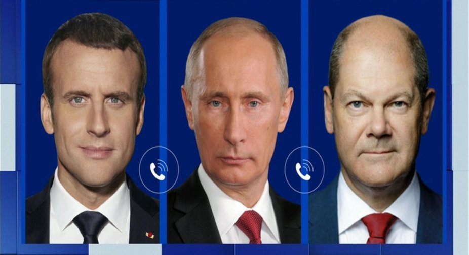 In a conversation with Macron and Scholz, Putin threatened over weapons for Ukraine and offered "unimpeded exports" of grain for the removal of sanctions