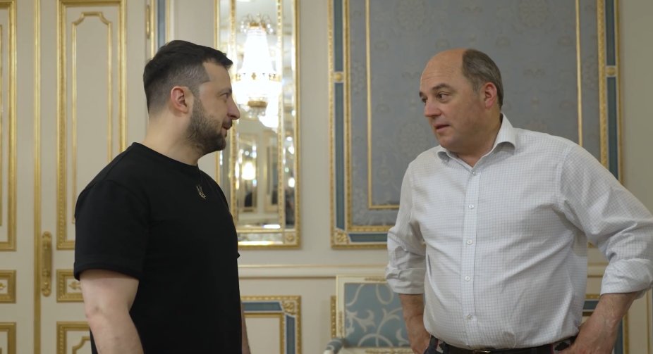 Volodymyr Zelensky met with the British defense minister who arrived in Ukraine
