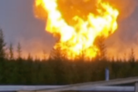 Russia's largest gas field was on fire