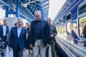 Lithuanian President arrives in Kyiv
