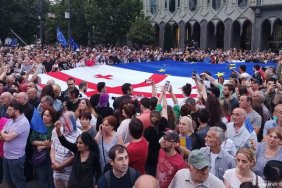Georgians rallied en masse for the EU, demanding the resignation of the government