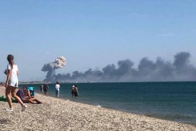 There were powerful explosions near a military airfield in occupied Crimea
