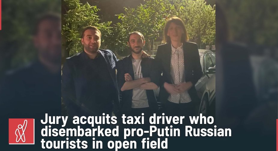 A court in Georgia acquitted a taxi driver who abandoned Russian tourists because of an argument about Ukrainian music