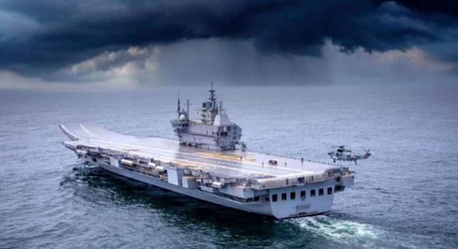 India commissioned a new aircraft carrier with Russian aircraft