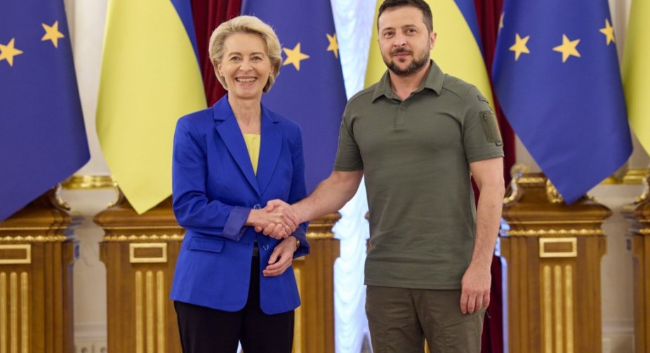Фон дер Ляйєн відзначила швидкість, рішучість та точність, з якою Україна прогресує на шляху до ЄС