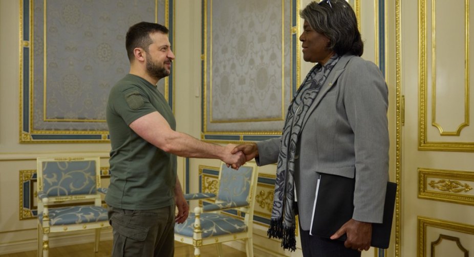 Zelenskiy discussed the situation at the front and the escalation of Russian terror with the US ambassador to the UN