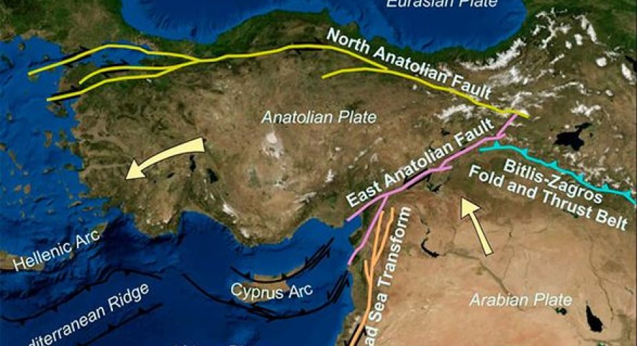 The earthquake in Turkey led to a geological shift of the lithospheric plates by 3 meters
