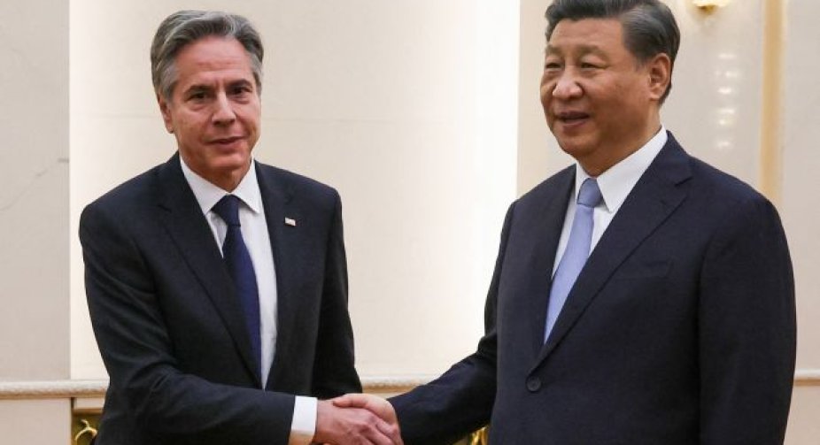 Blinken's meeting with Xi Jinping began in Beijing