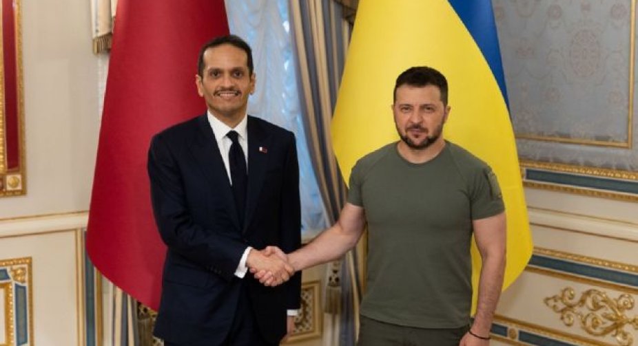 Зеленський зустрівся з прем'єром Катару. Обговорили "формулу миру" і не тільки