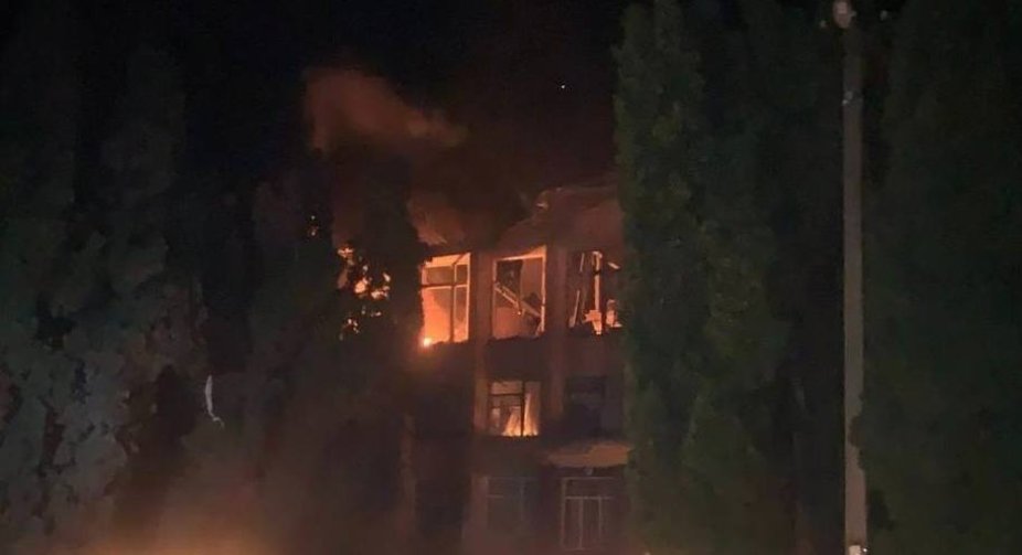 Drone attack in Chernihiv region: city council building is destroyed (UPDATED)