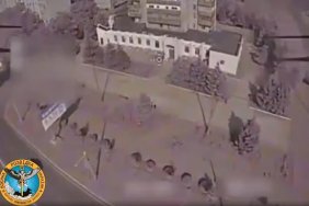 ГУР МО показали відео удару по казармі "кадирівців" в Енергодарі