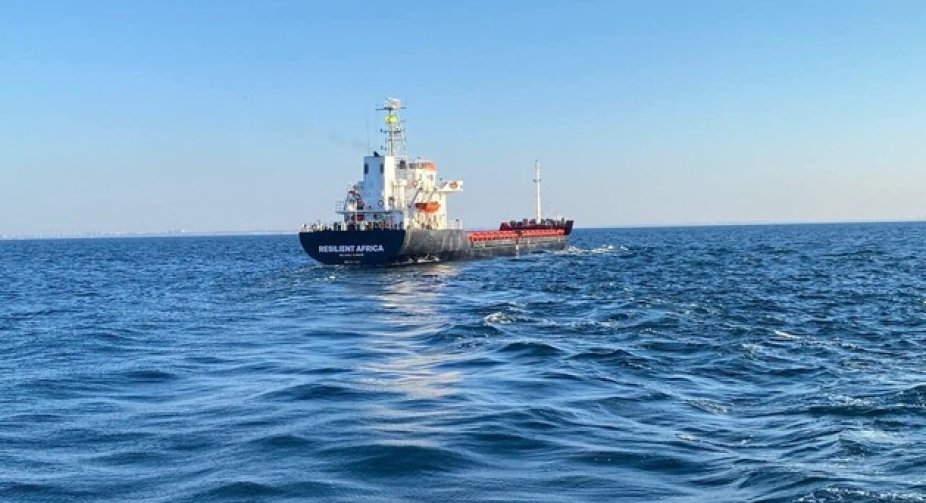 Second ship with grain leaves Ukrainian port through temporary corridor