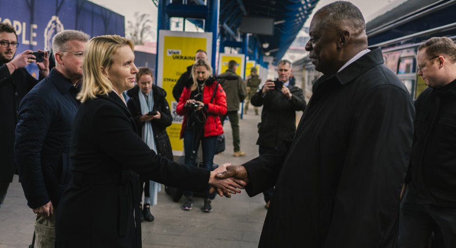 Pentagon chief Lloyd Austin arrived in Kyiv