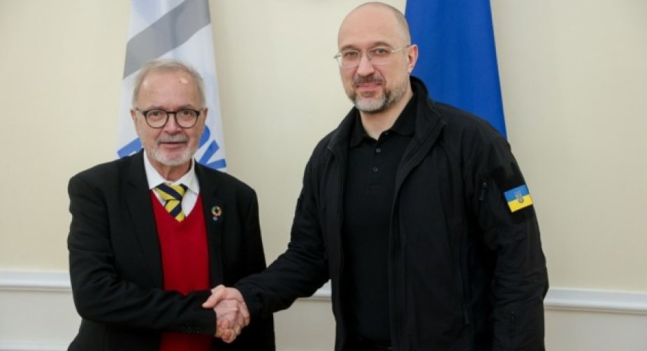 EIB President and Prime Minister of Ukraine meet to discuss reconstruction projects