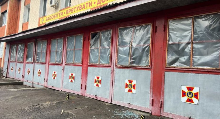 Обстріли РФ завдали пошкоджень підрозділам рятувальників у Донецькій та Запорізькій областях