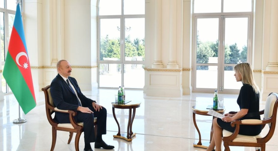 Президент Ільхам Алієв дав інтерв'ю телеканалу "Євроньюс"