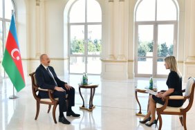Президент Ільхам Алієв дав інтерв'ю телеканалу "Євроньюс"