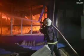 Large-scale fire started in Mykolaiv region due to shelling