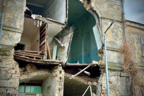 Part of the building of an infectious diseases hospital collapsed in Odesa