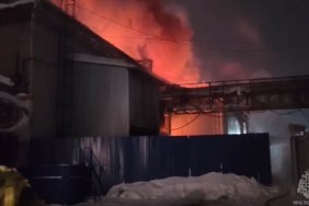 Масштабна пожежа на підприємстві в російському Іжевську