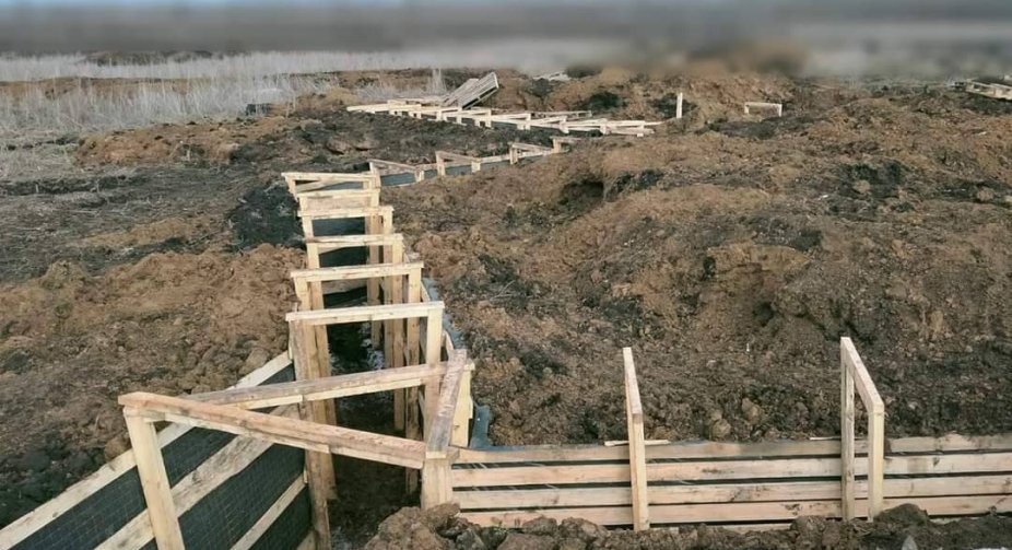 General Staff showed the process of construction of defense structures at the front