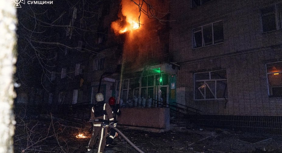 Drone attack in Sumy: infrastructure and civilian buildings damaged