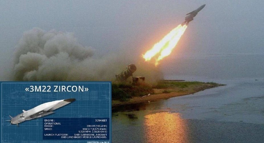 The military told about the speed and time of approach of Zircon missiles to different cities of Ukraine