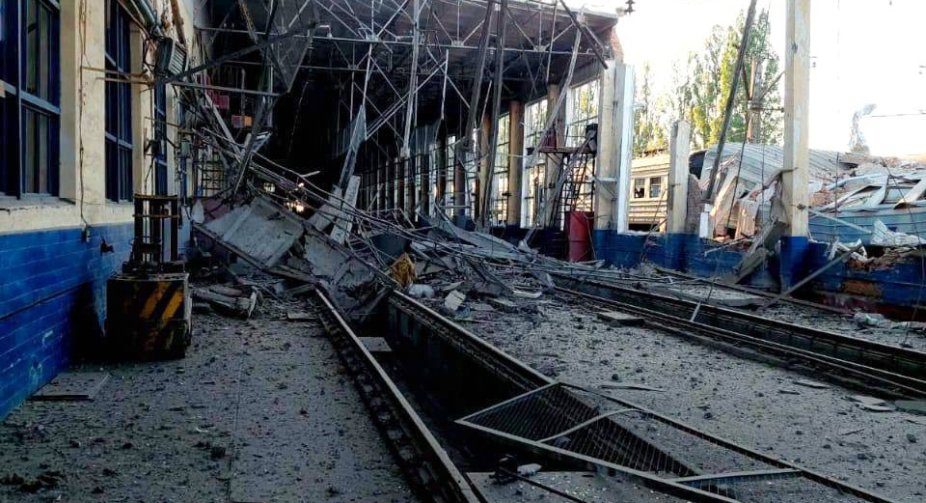 Russian army shelled railway infrastructure in Kharkiv region at night - Ukrzaliznytsia