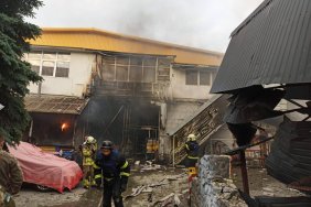 Transformer substation was destroyed in Kyiv after a missile attack 
